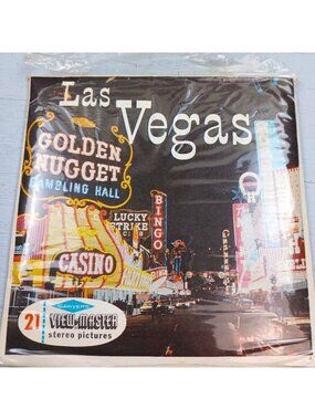 Vintage Sawyer's View Master Las Vegas Nevada 3 Reel Set + Sleeve A1561-3